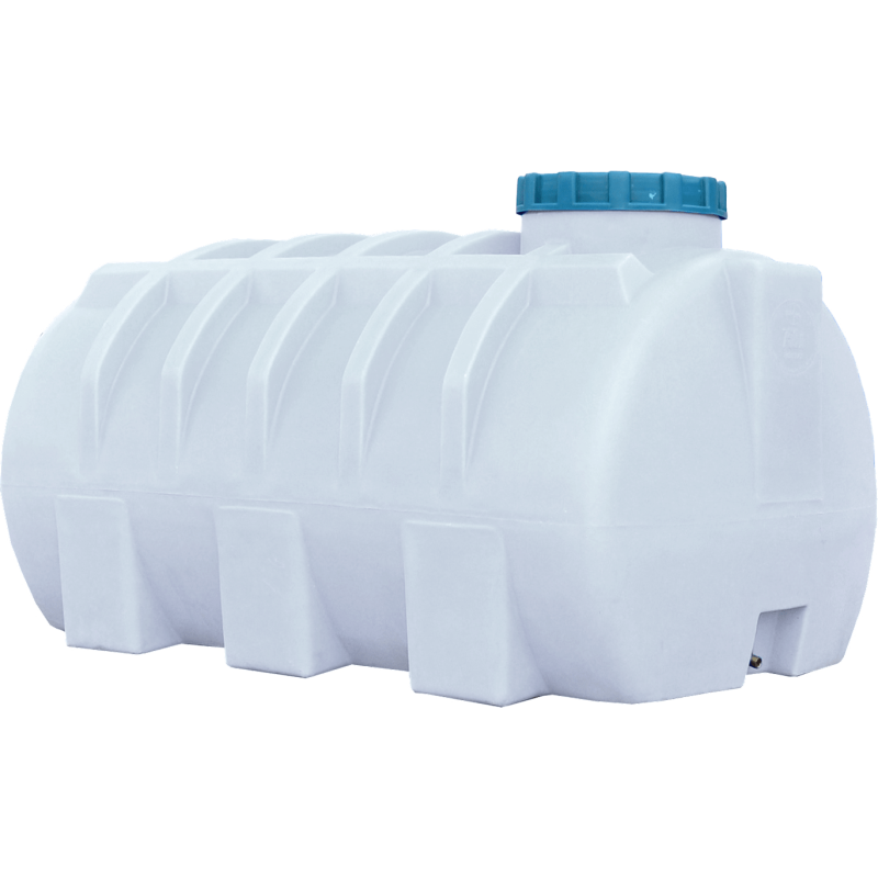 Бак 750 л горизонтальний ГО ПБ білий Пласт бак